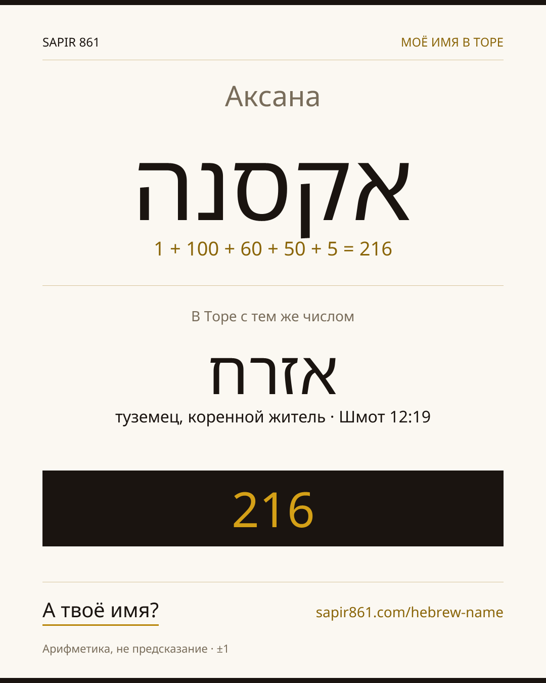 Аксана — אקסנה