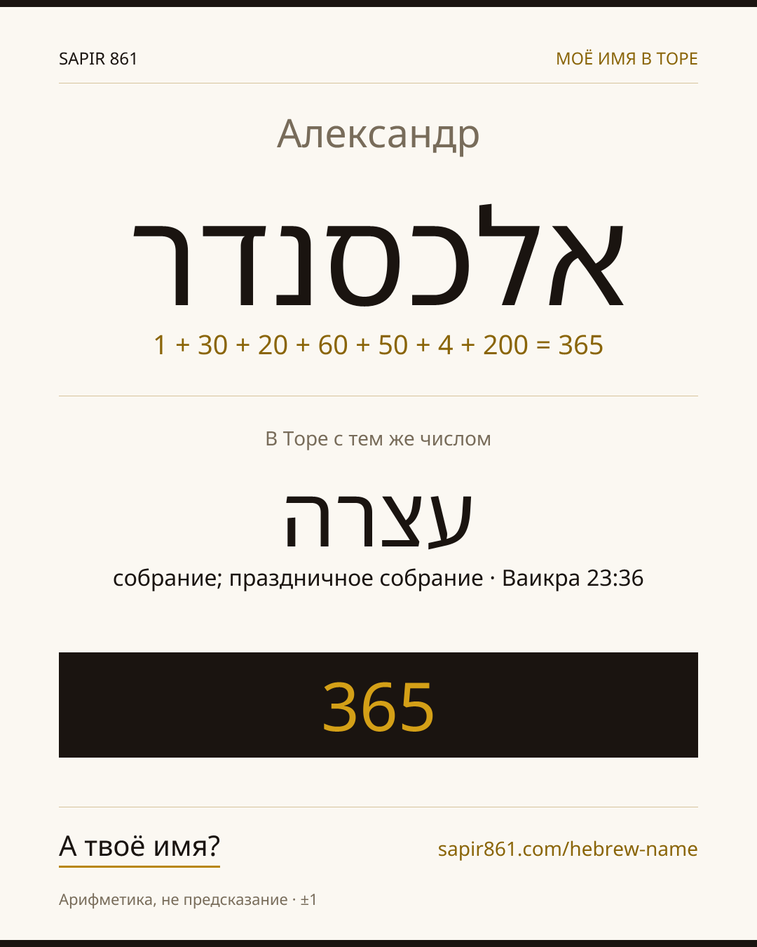 Александр — אלכסנדר