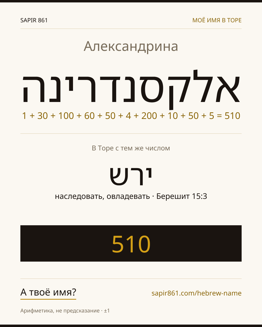 Александрина — אלקסנדרינה