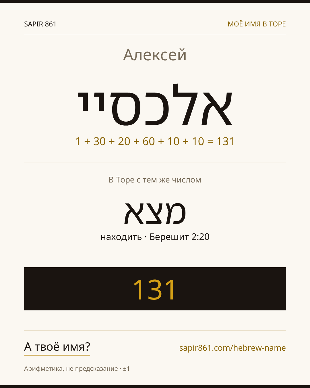 Алексей — אלכסיי