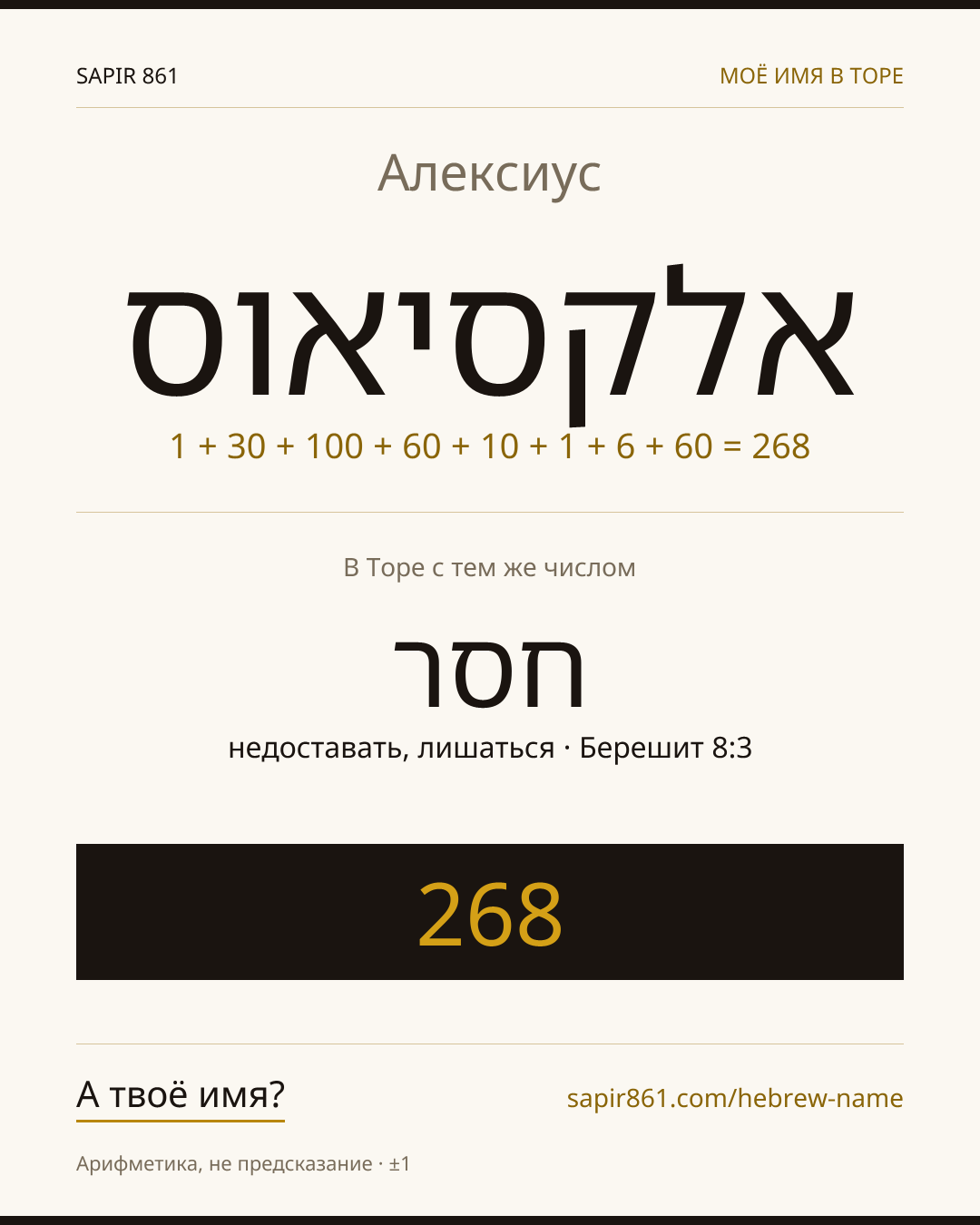 Алексиус — אלקסיאוס