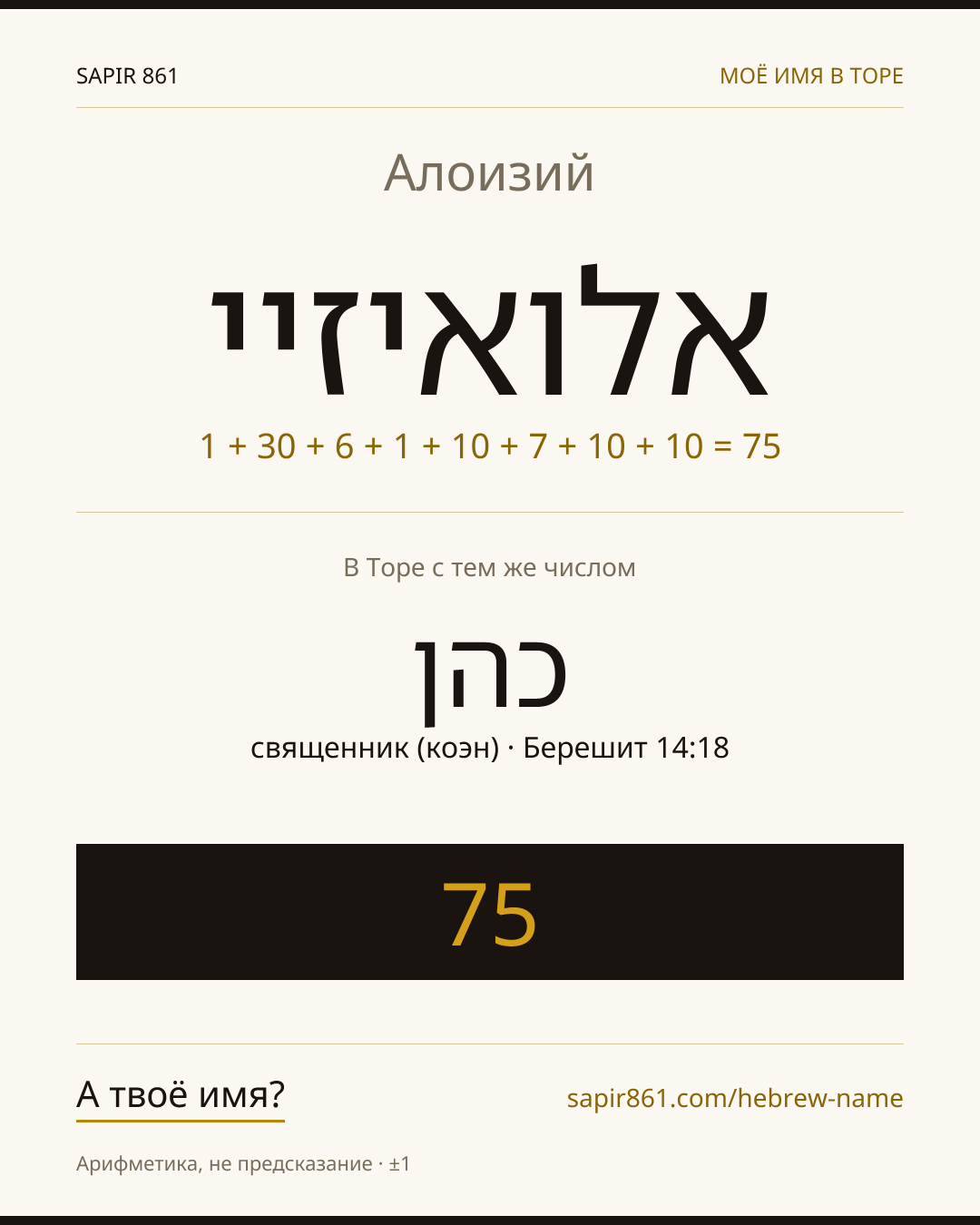 Алоизий — אלואיזיי