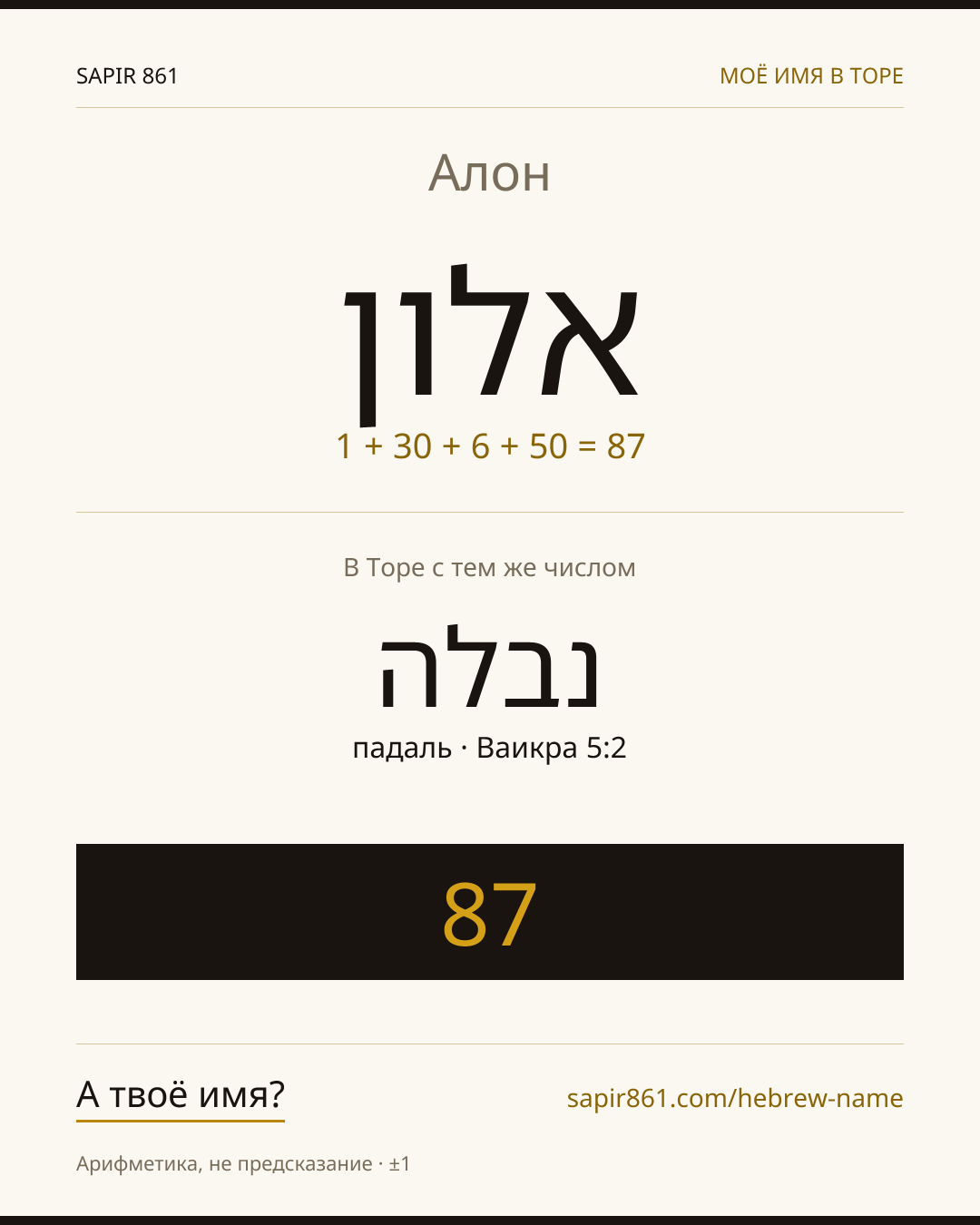 Алон — אלון
