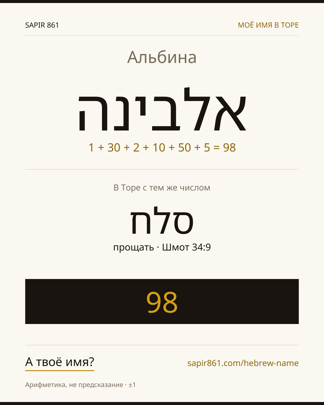 Альбина — אלבינה