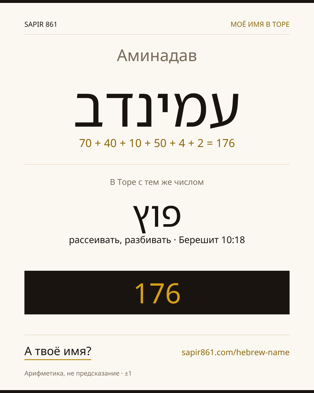 Аминадав — עמינדב