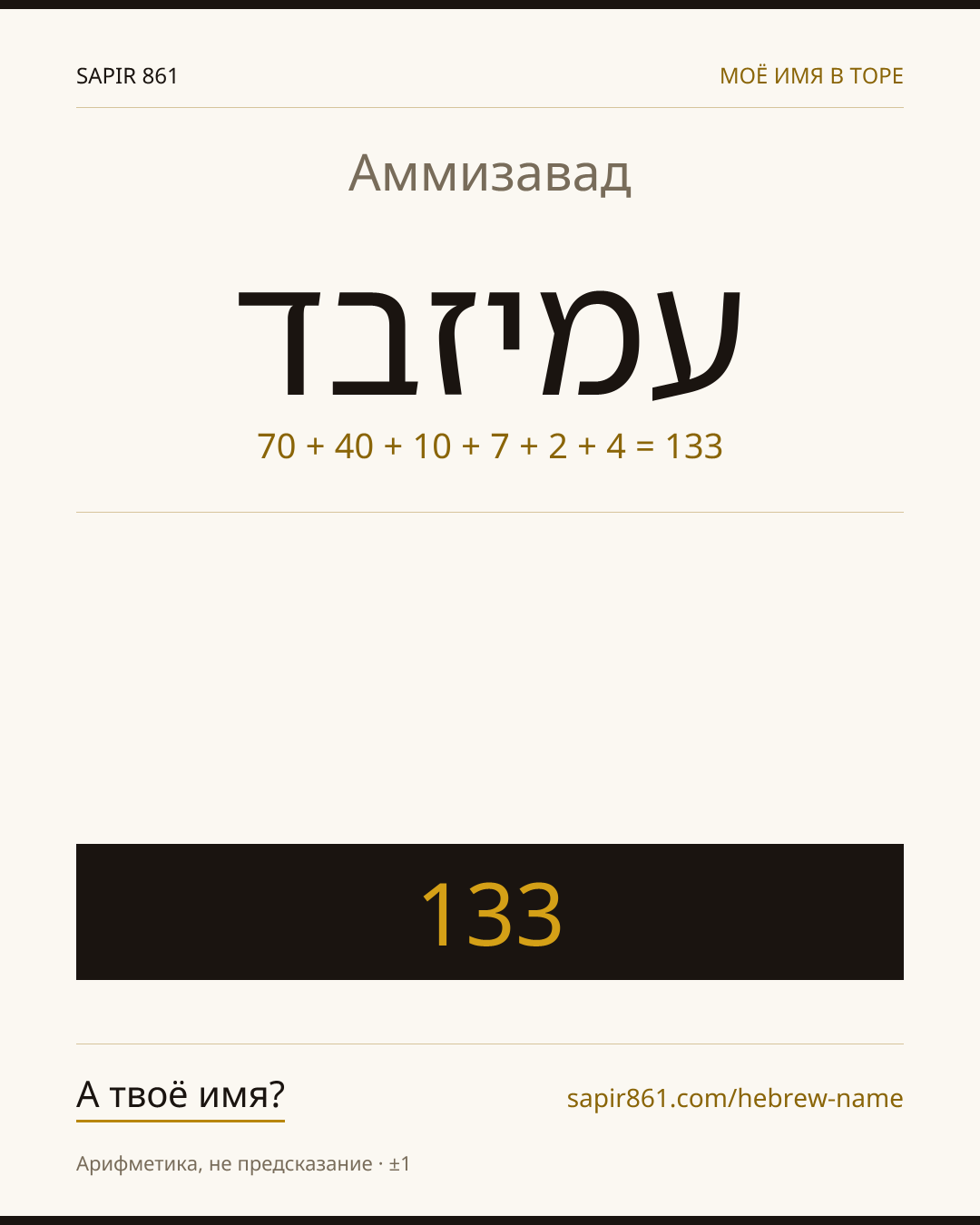 Аммизавад — עמיזבד