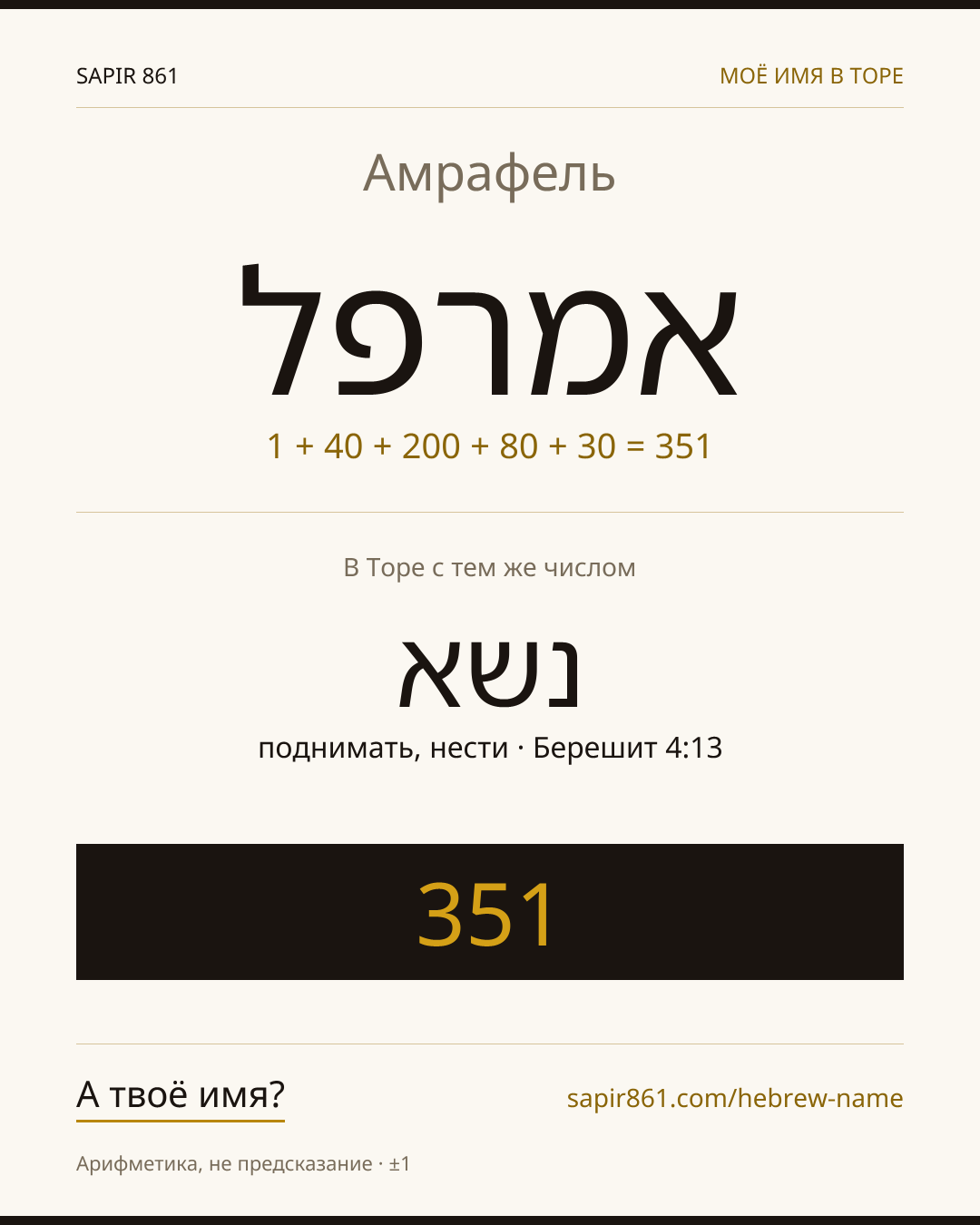 Амрафель — אמרפל