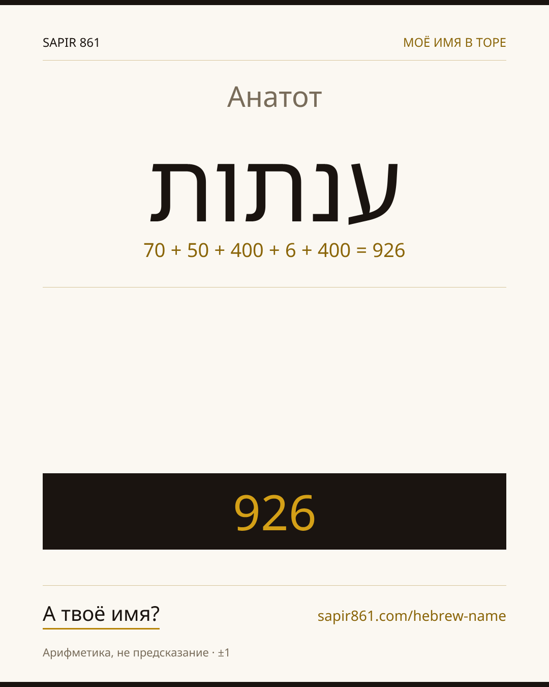 Анатот — ענתות