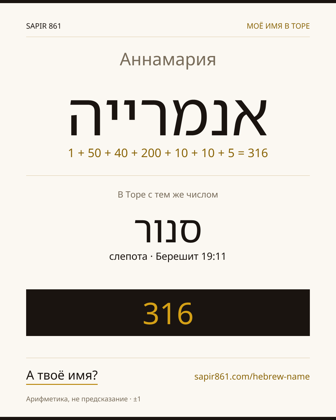 Аннамария — אנמרייה