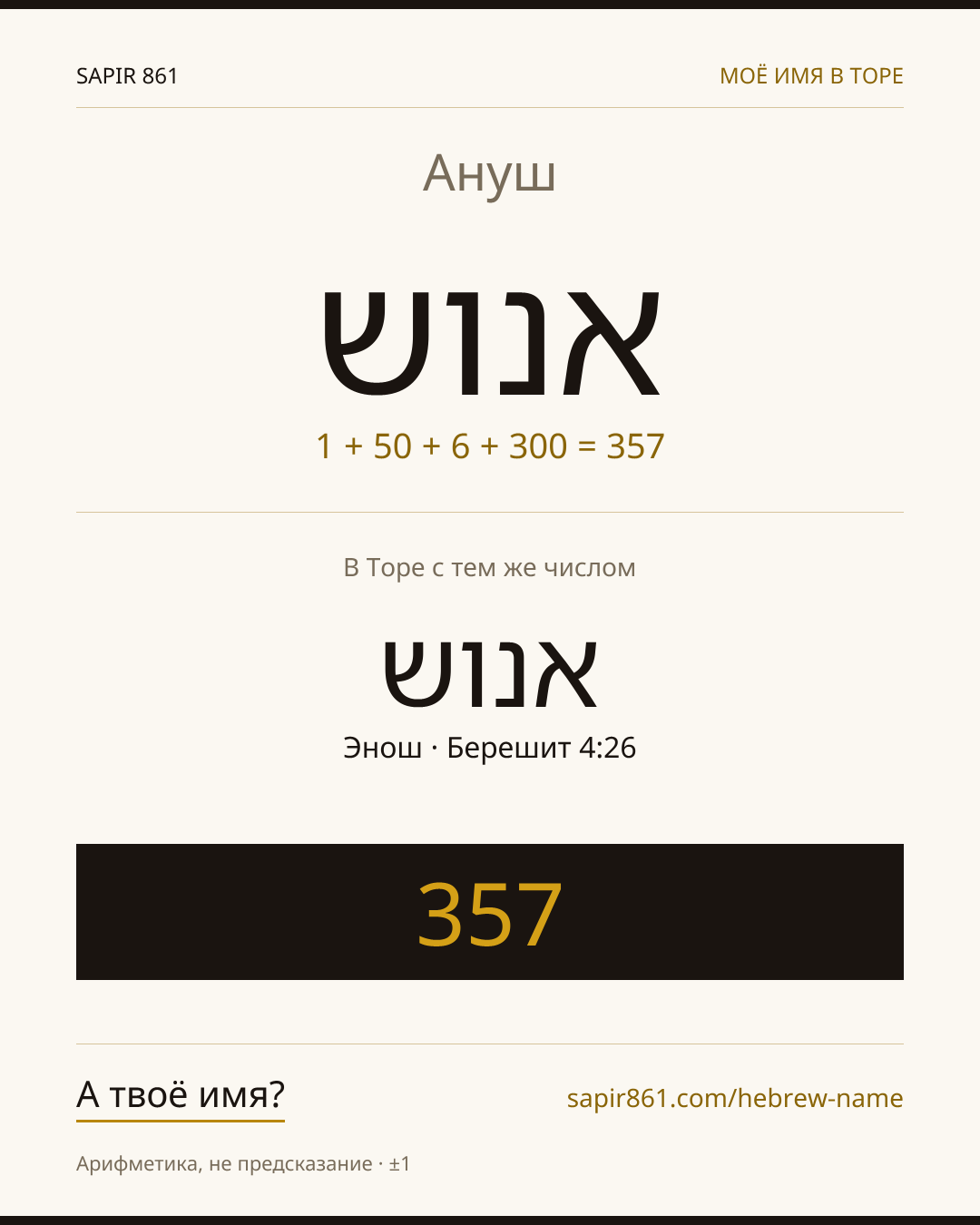Ануш — אנוש