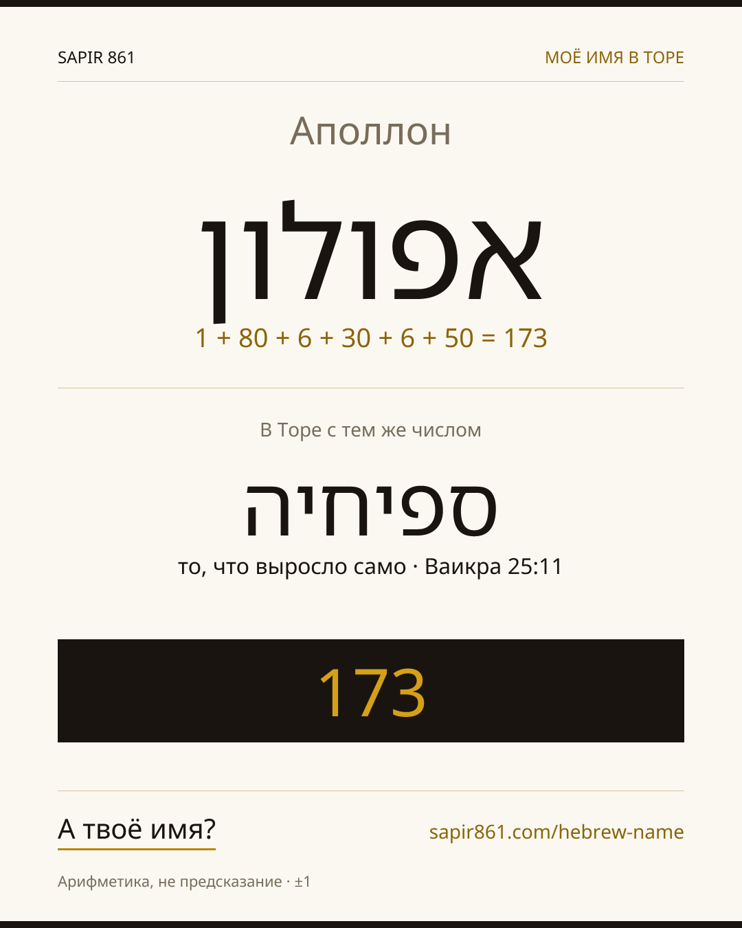 Аполлон — אפולון