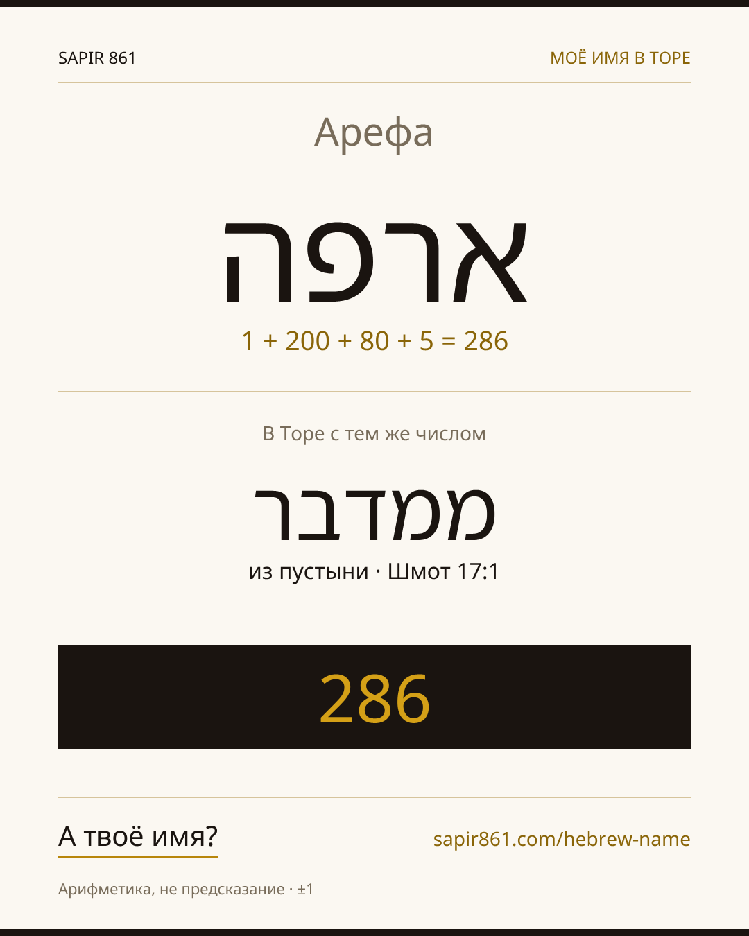 Арефа — ארפה