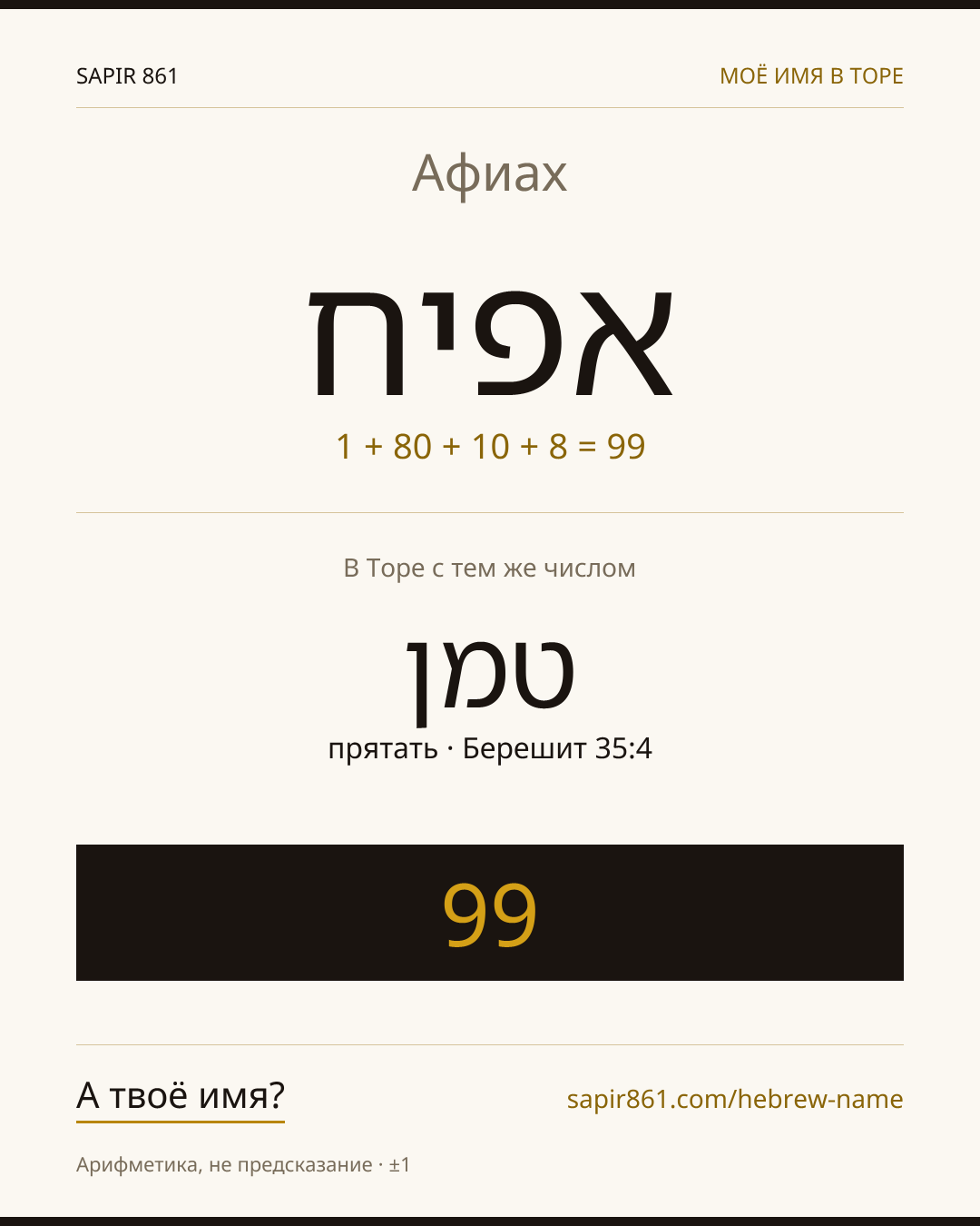 Афиах — אפיח