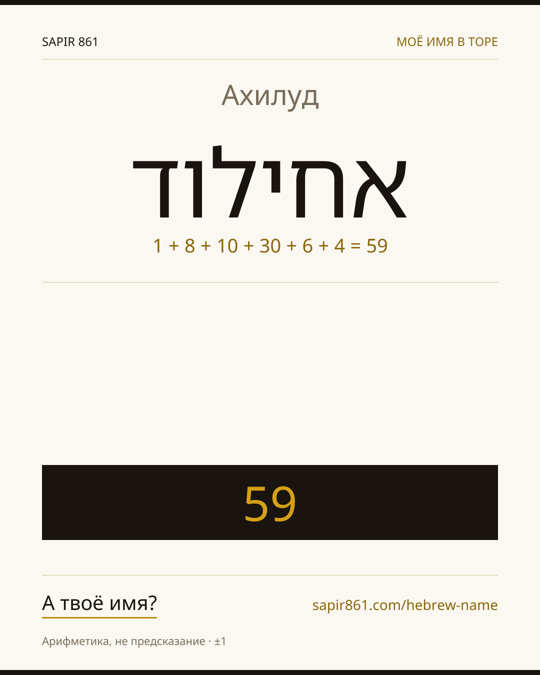 Ахилуд — אחילוד