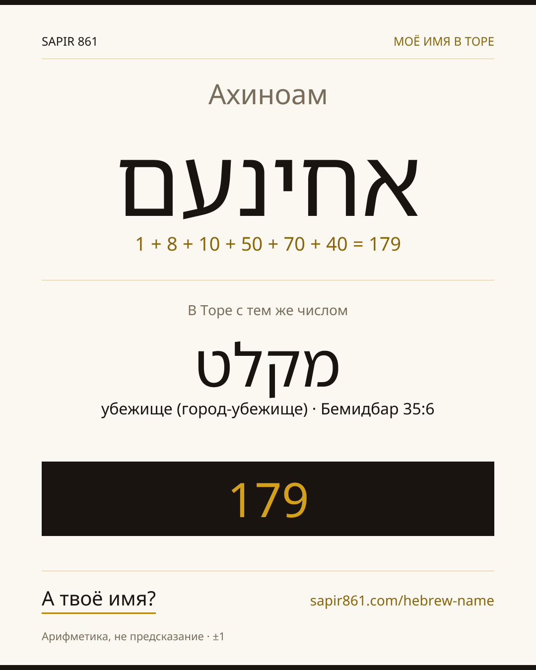 Ахиноам — אחינעם