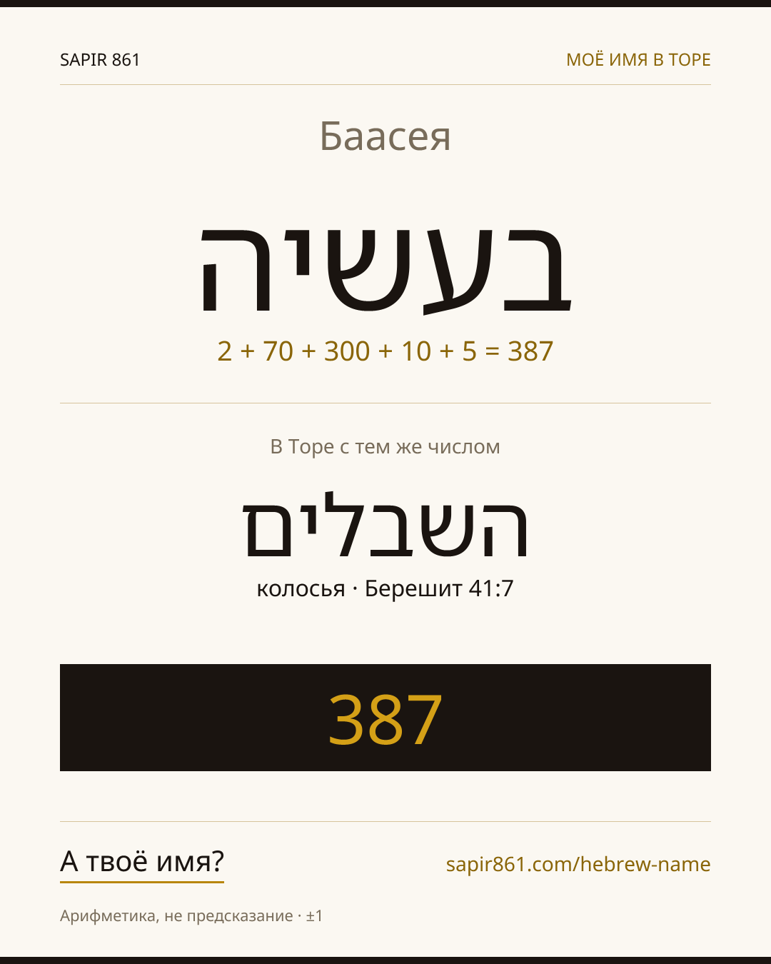 Баасея — בעשיה