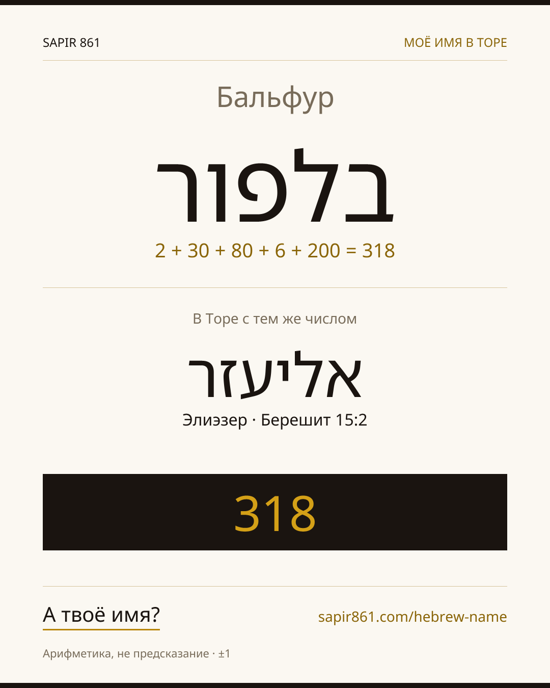 Бальфур — בלפור