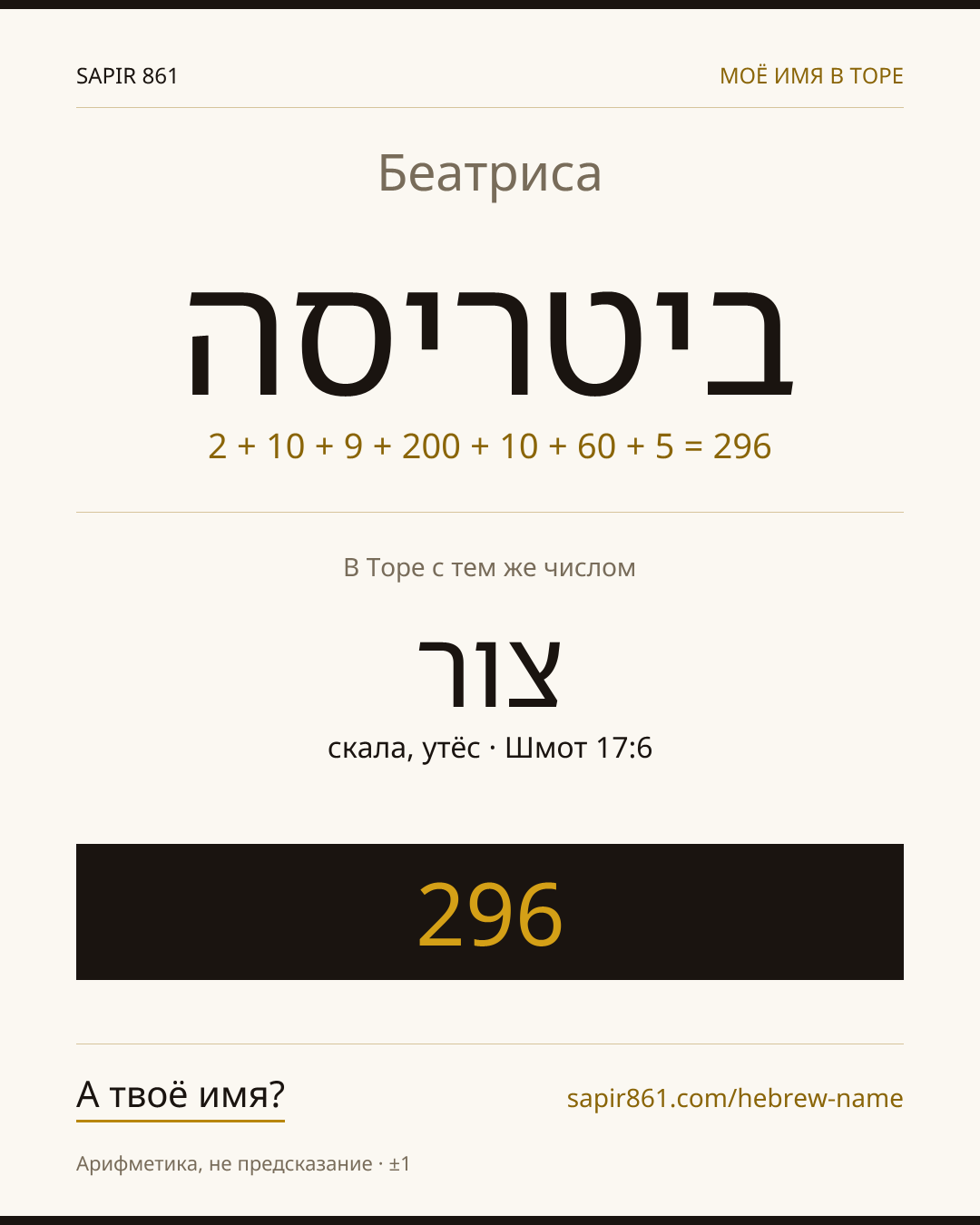 Беатриса — ביטריסה