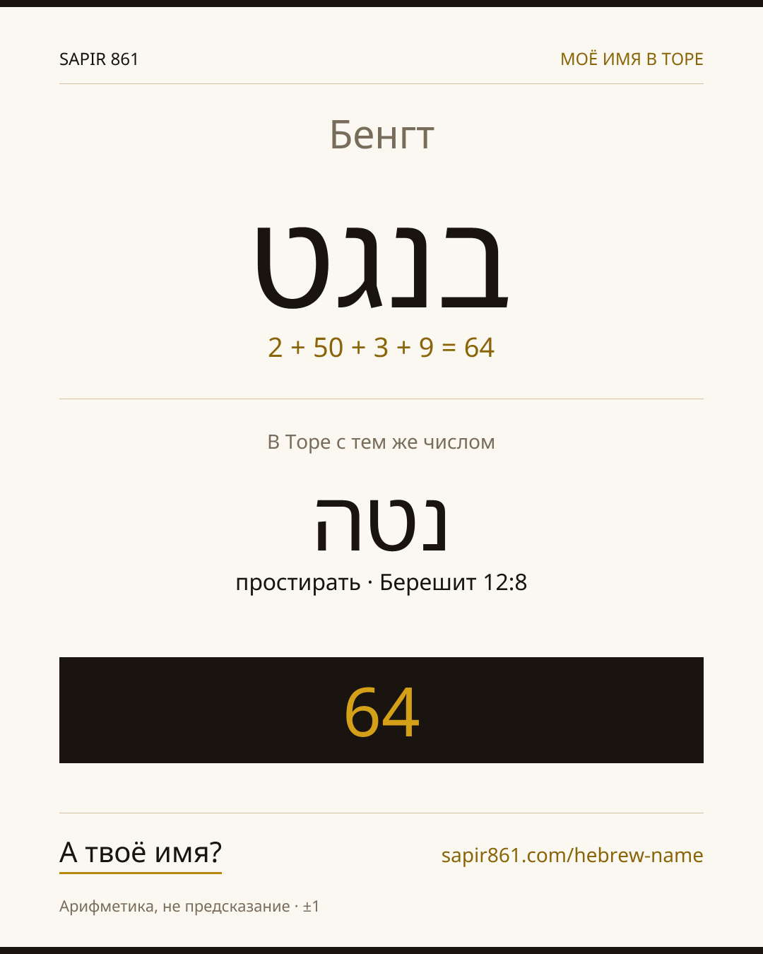 Бенгт — בנגט