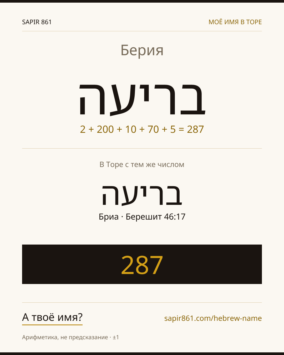 Берия — בריעה