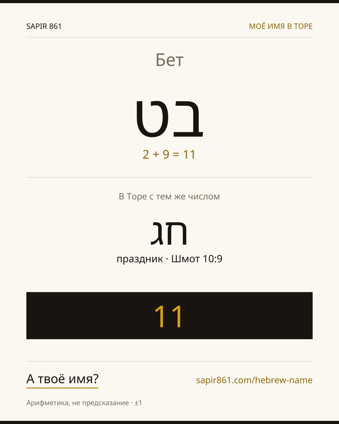 Бет — בט