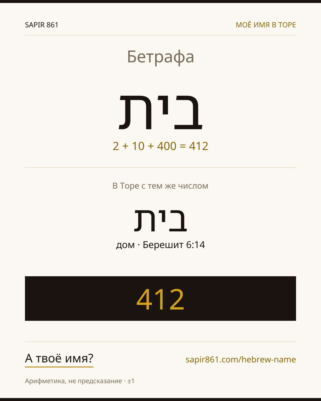 Бетрафа — בית