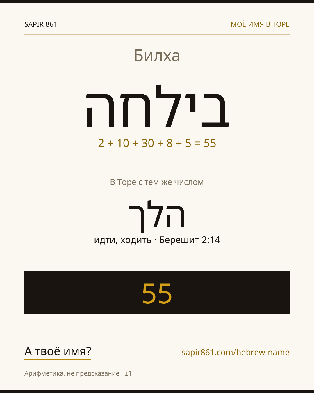 Билха — בלהה