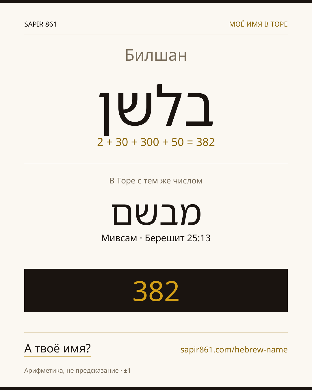 Билшан — בלשן