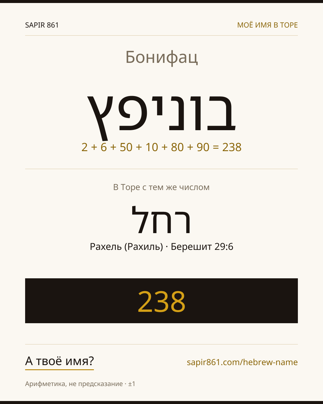 Бонифац — בוניפץ