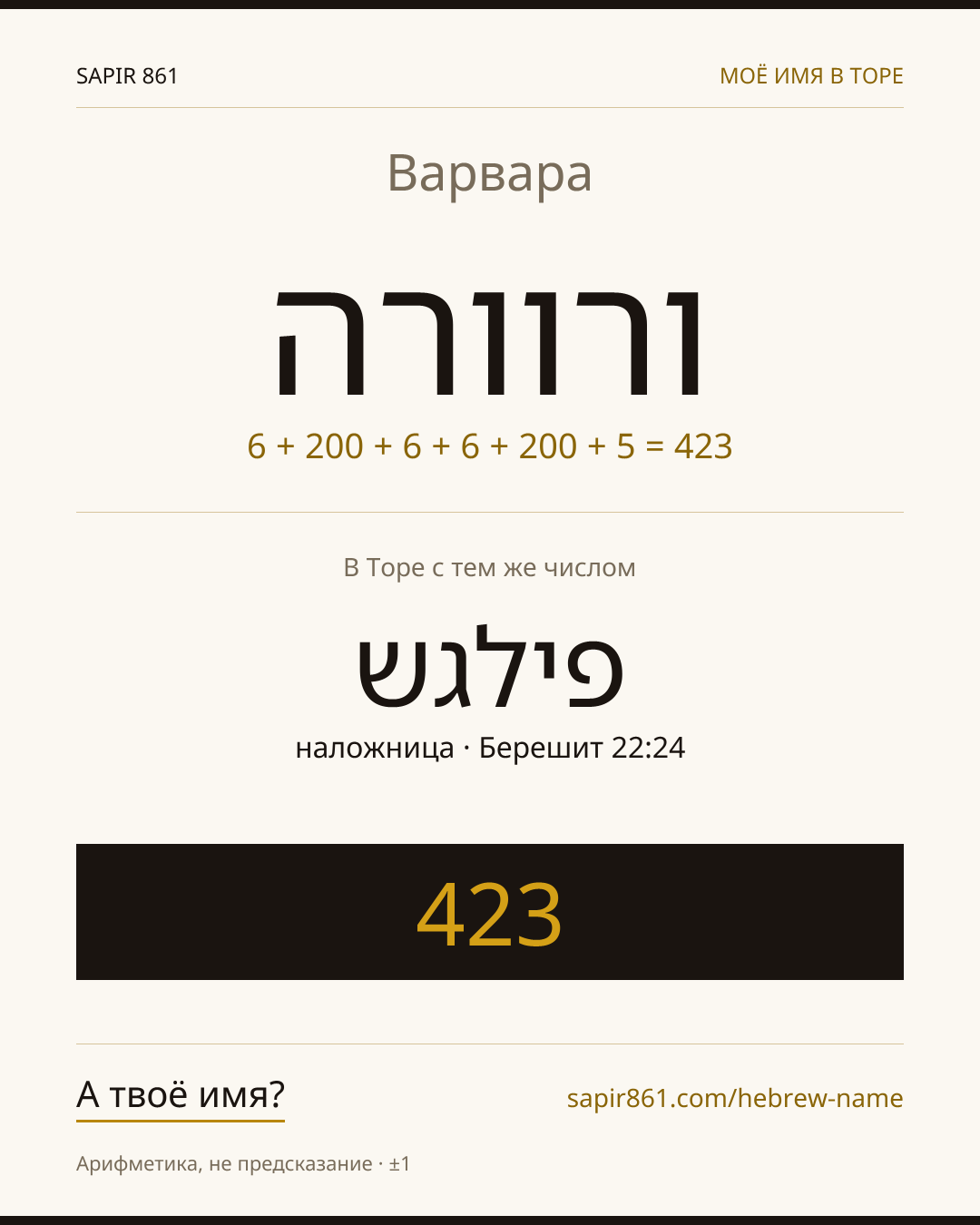 Варвара — ורוורה