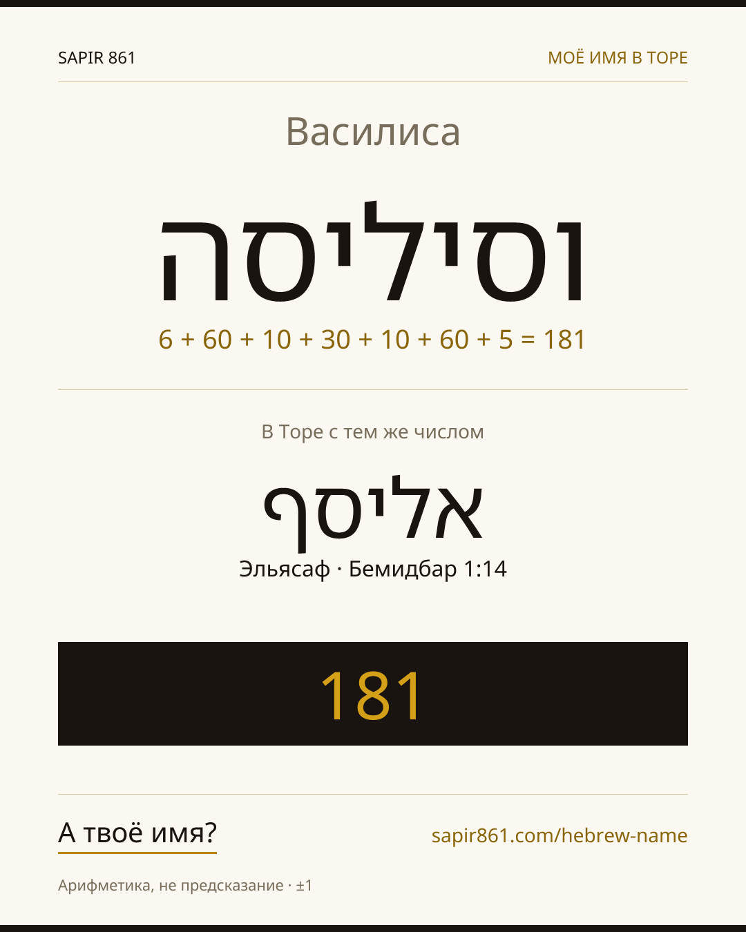 Василиса — וסיליסה