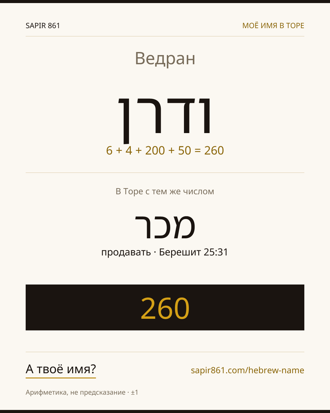 Ведран — ודרן