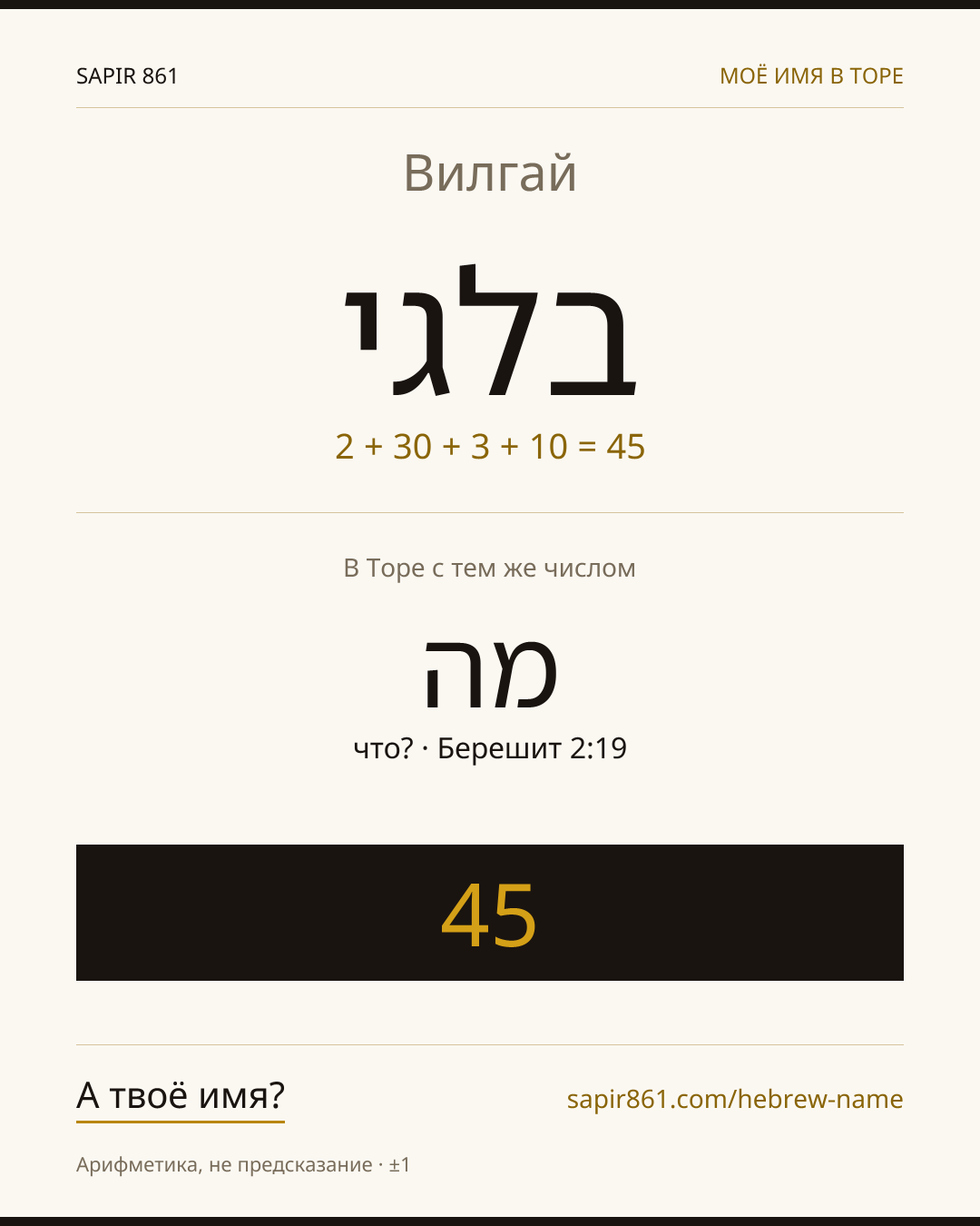 Вилгай — בלגי