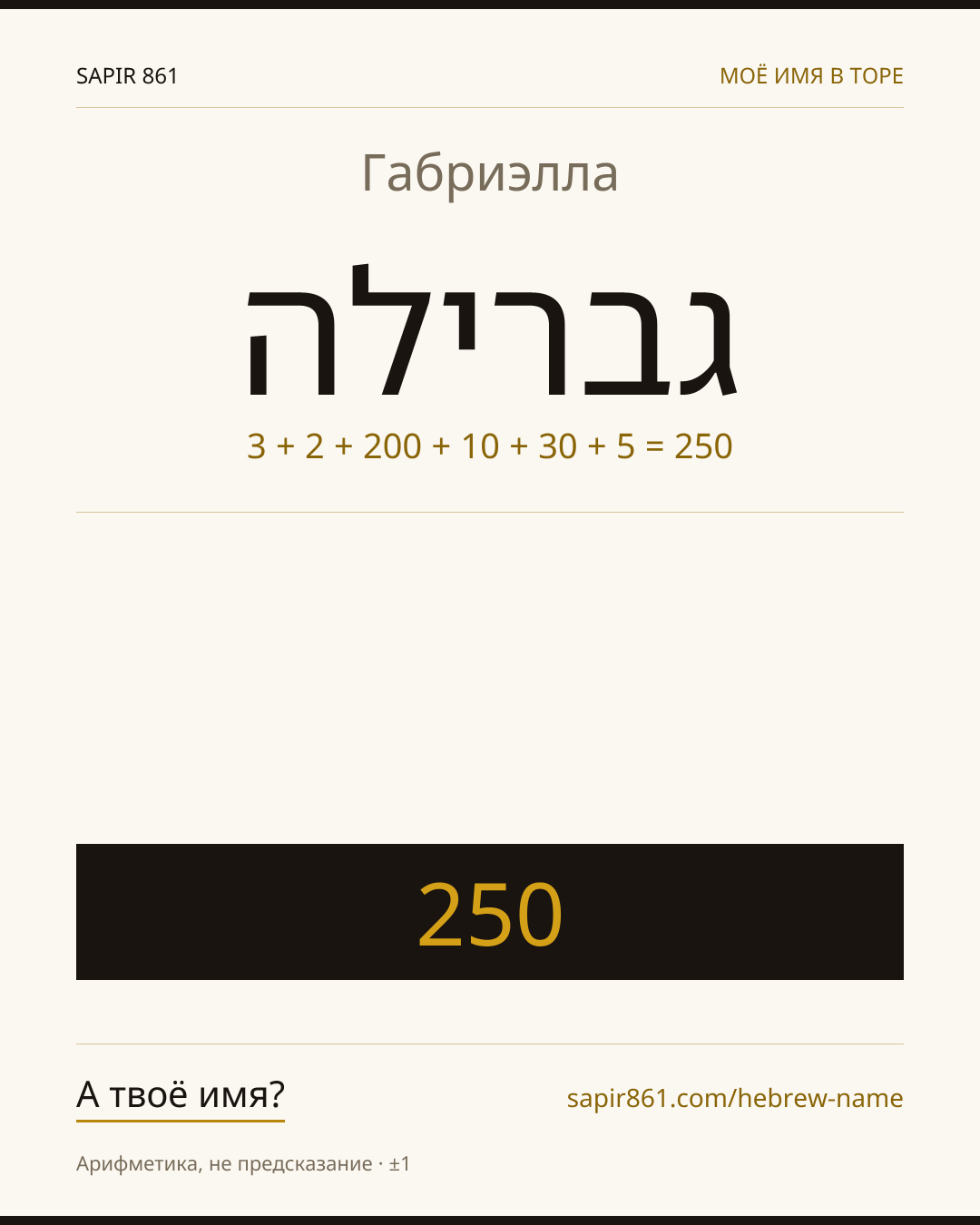 Габриэлла — גברילה