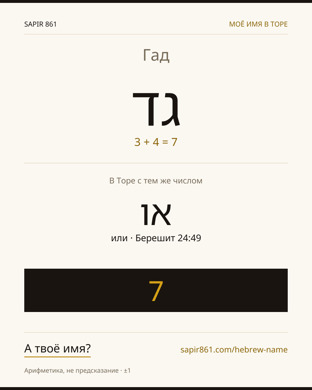 Гад — גד