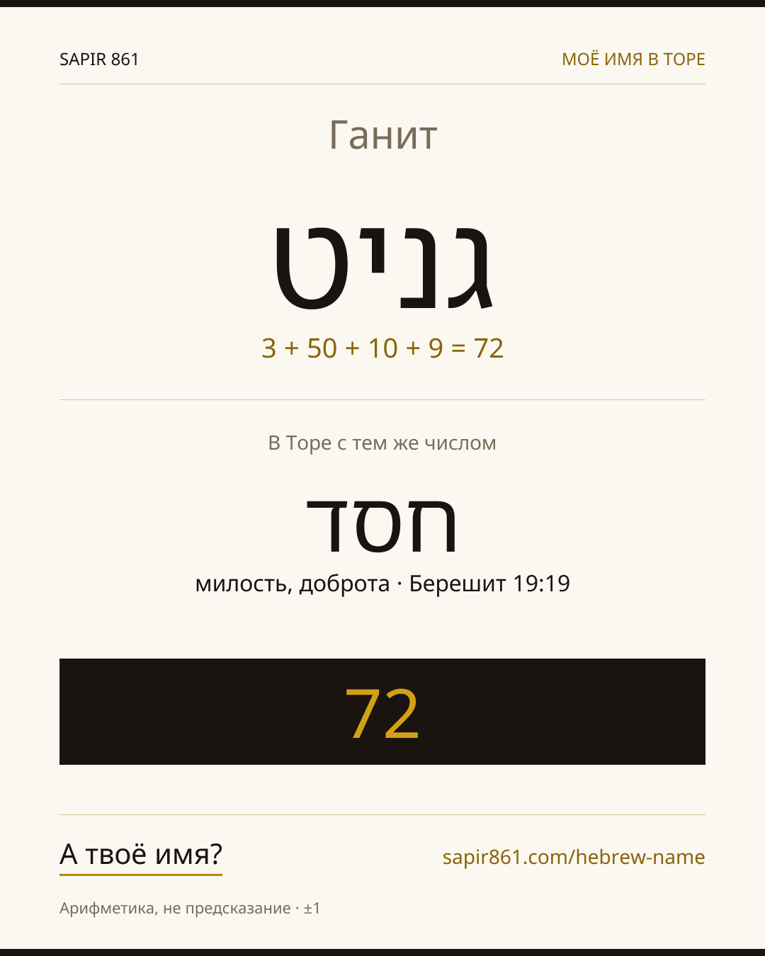 Ганит — גנית