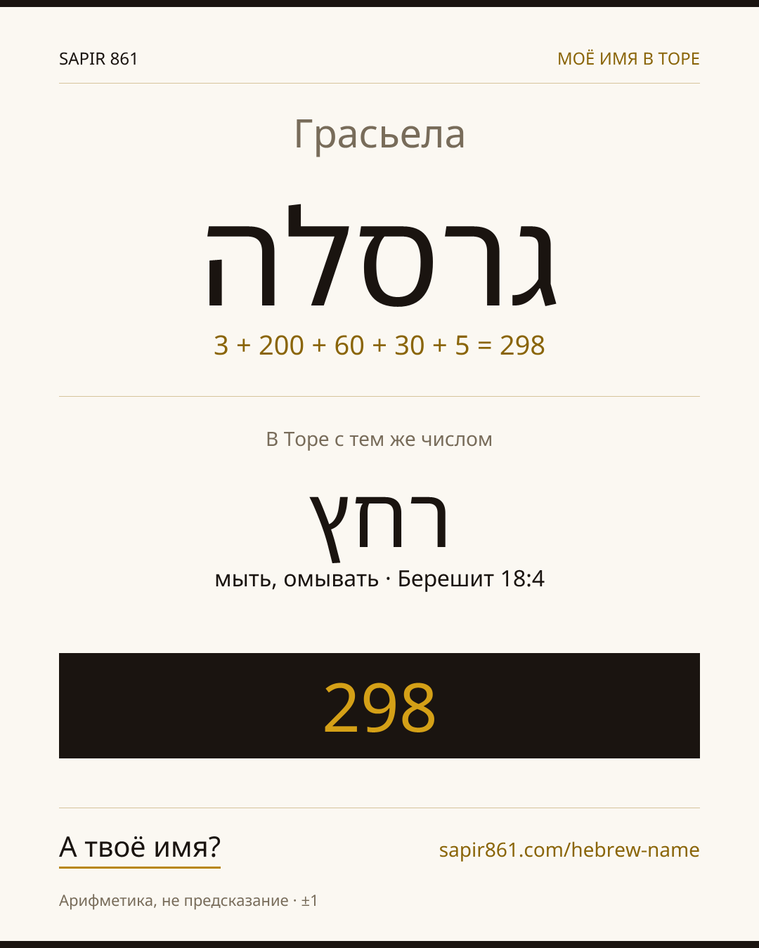 Грасьела — גרסלה