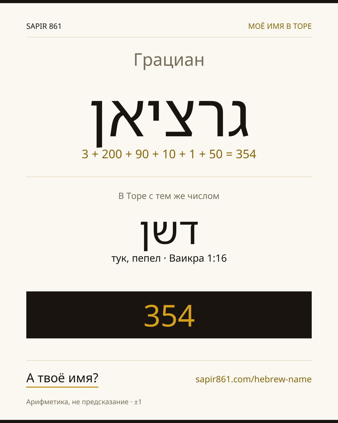 Грациан — גרציאן