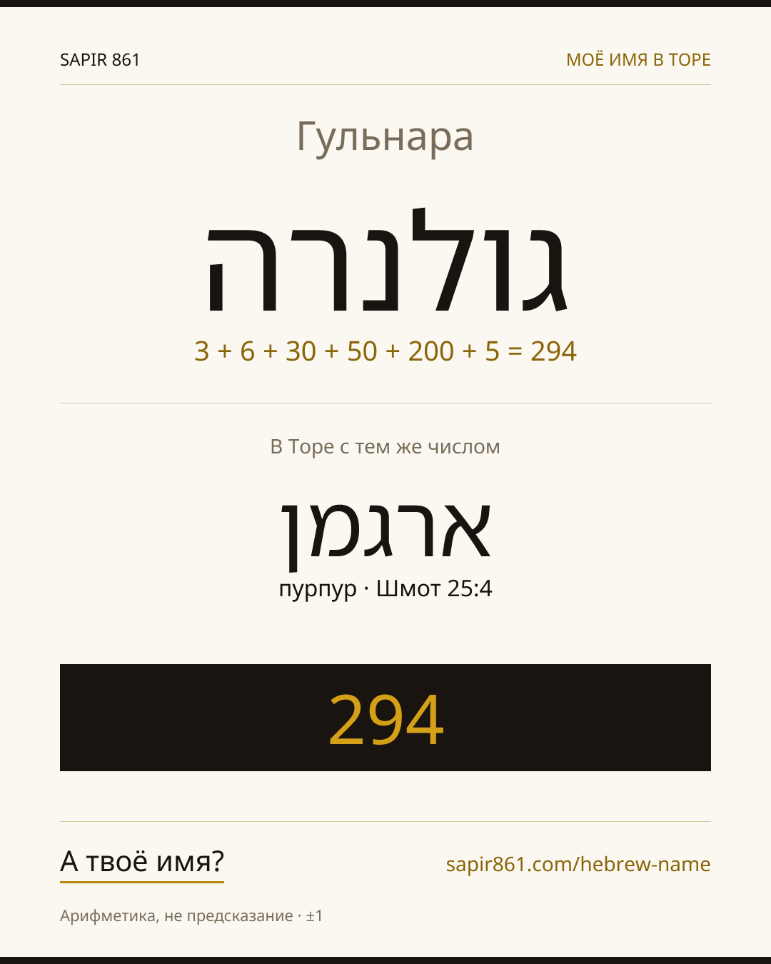 Гульнара — גולנרה