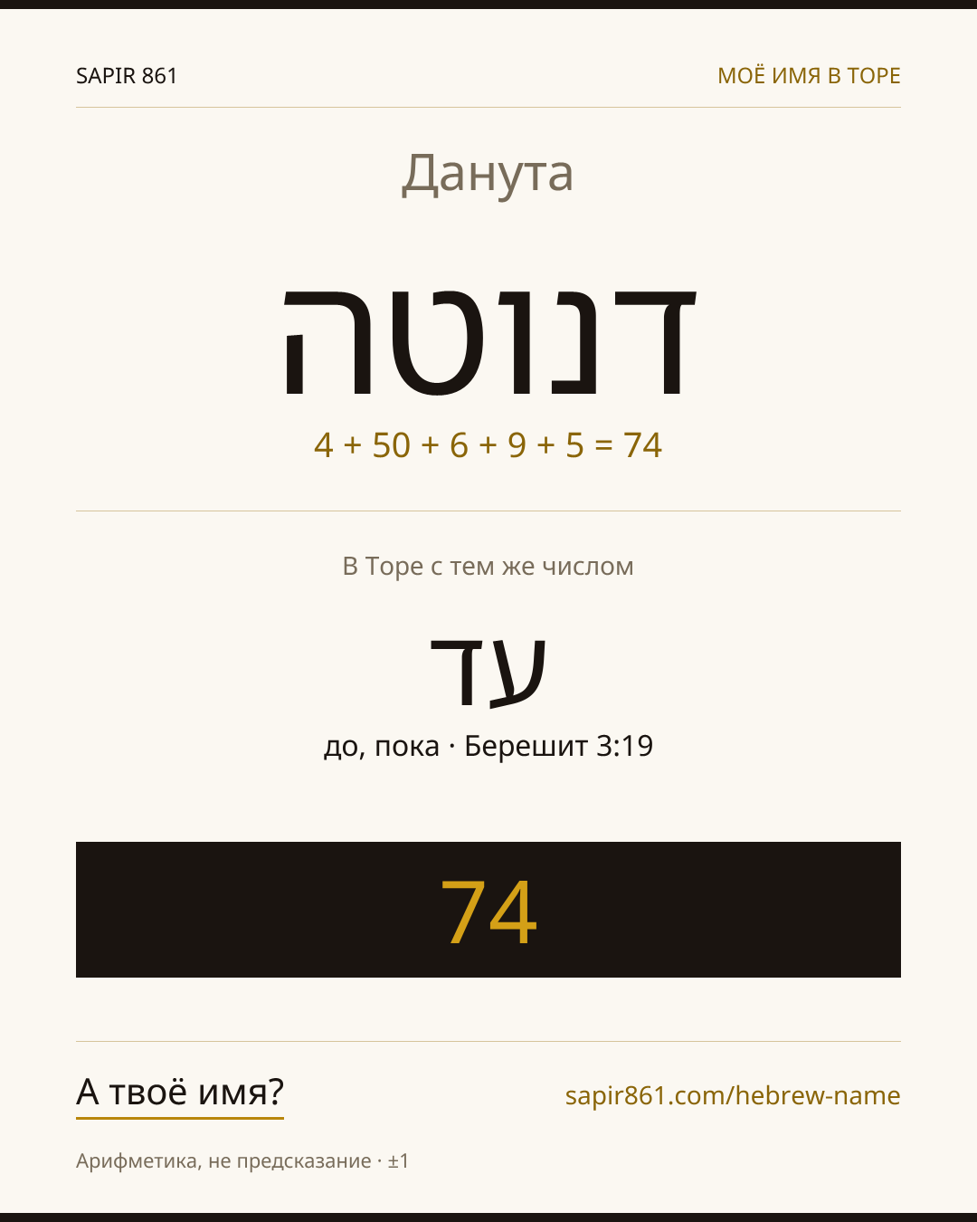 Данута — דנוטה
