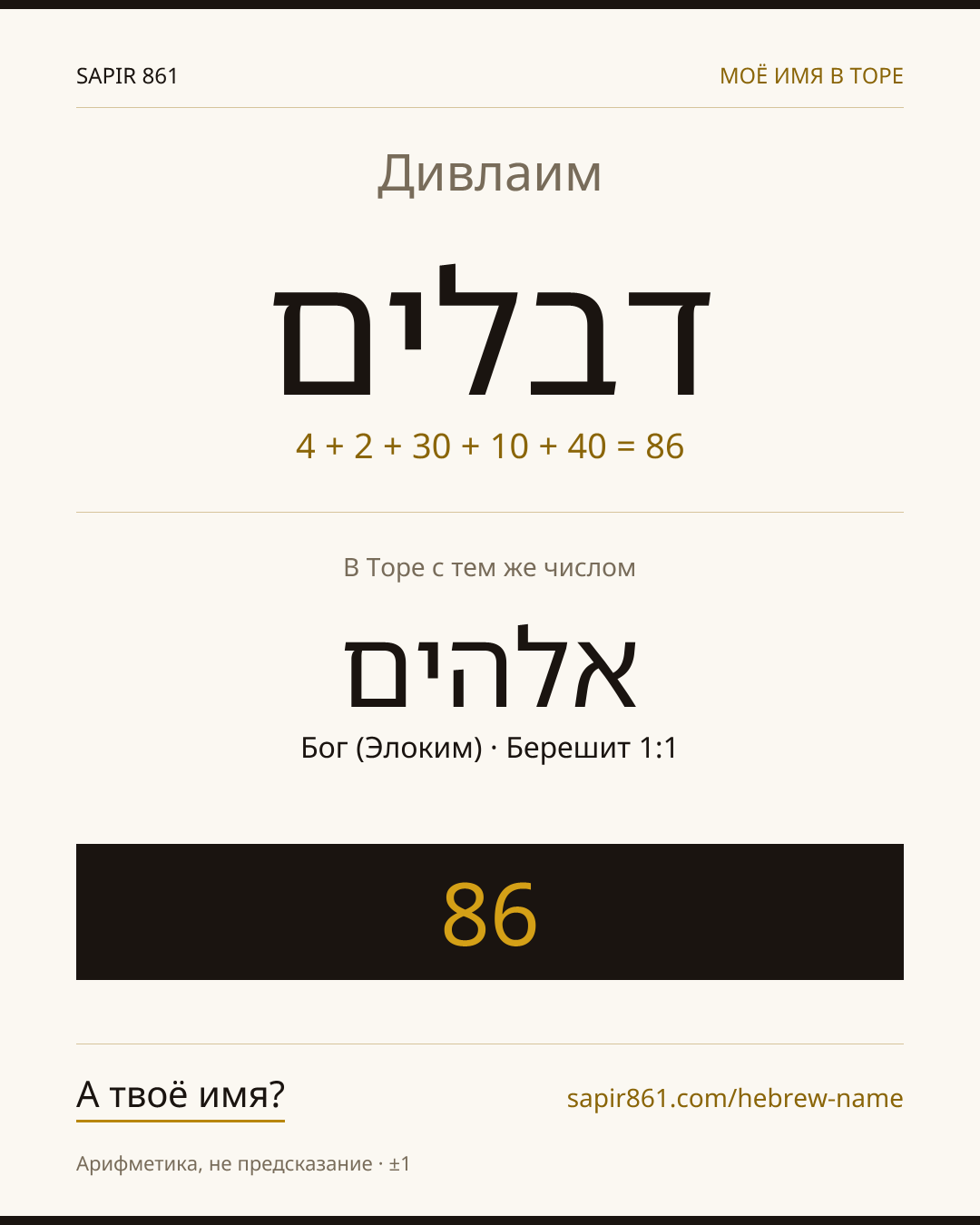 Дивлаим — דבלים