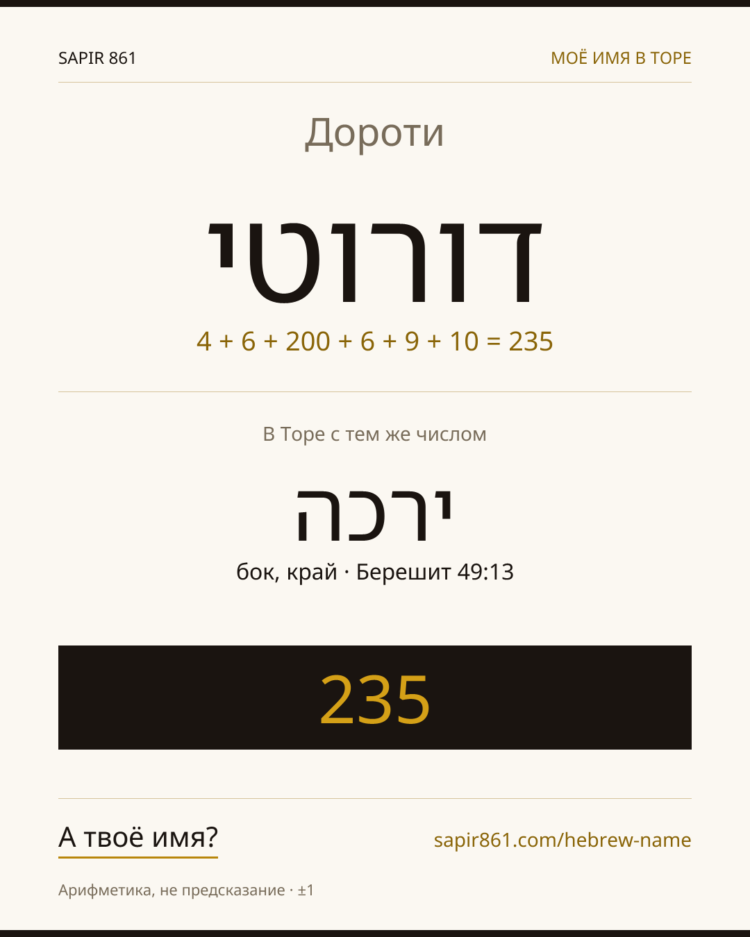 Дороти — דורוטי