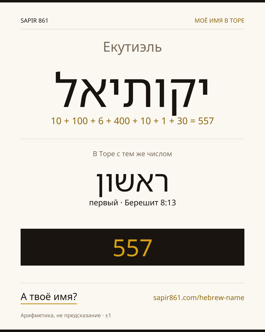 Екутиэль — יקותיאל
