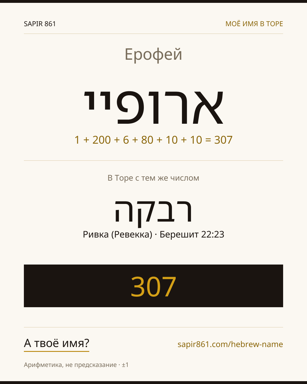 Ерофей — ארופיי