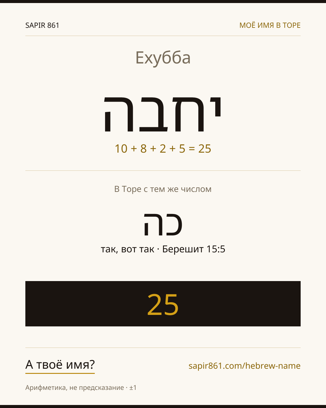 Ехубба — יחבה