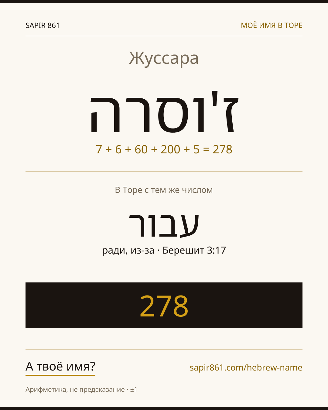 Жуссара — ז'וסרה