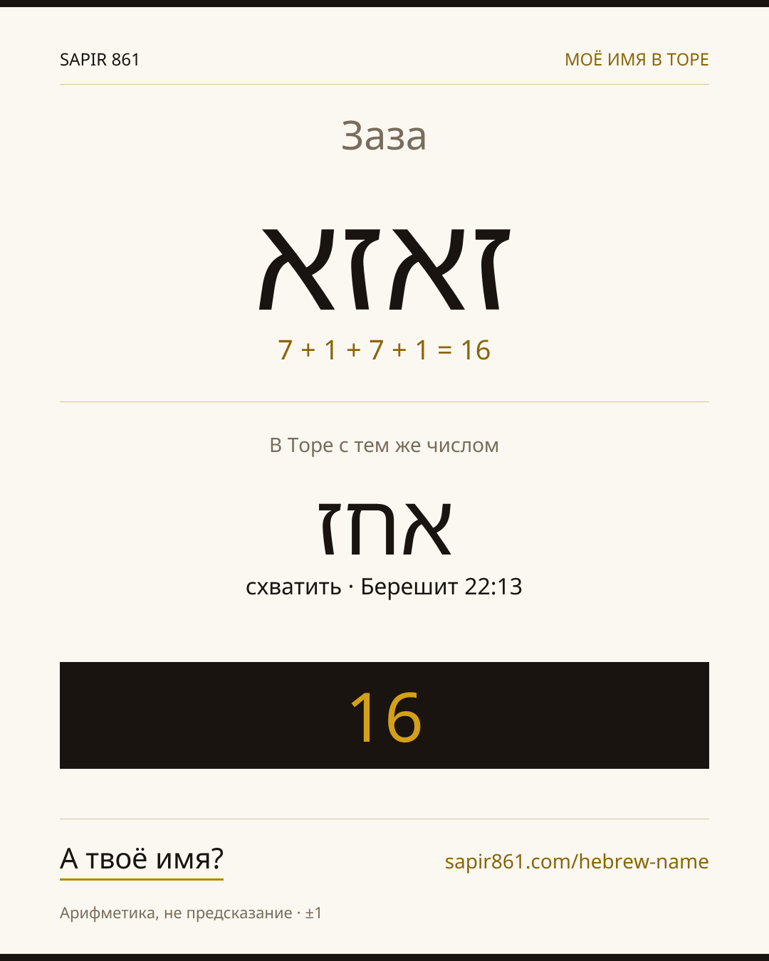 Заза — זאזא