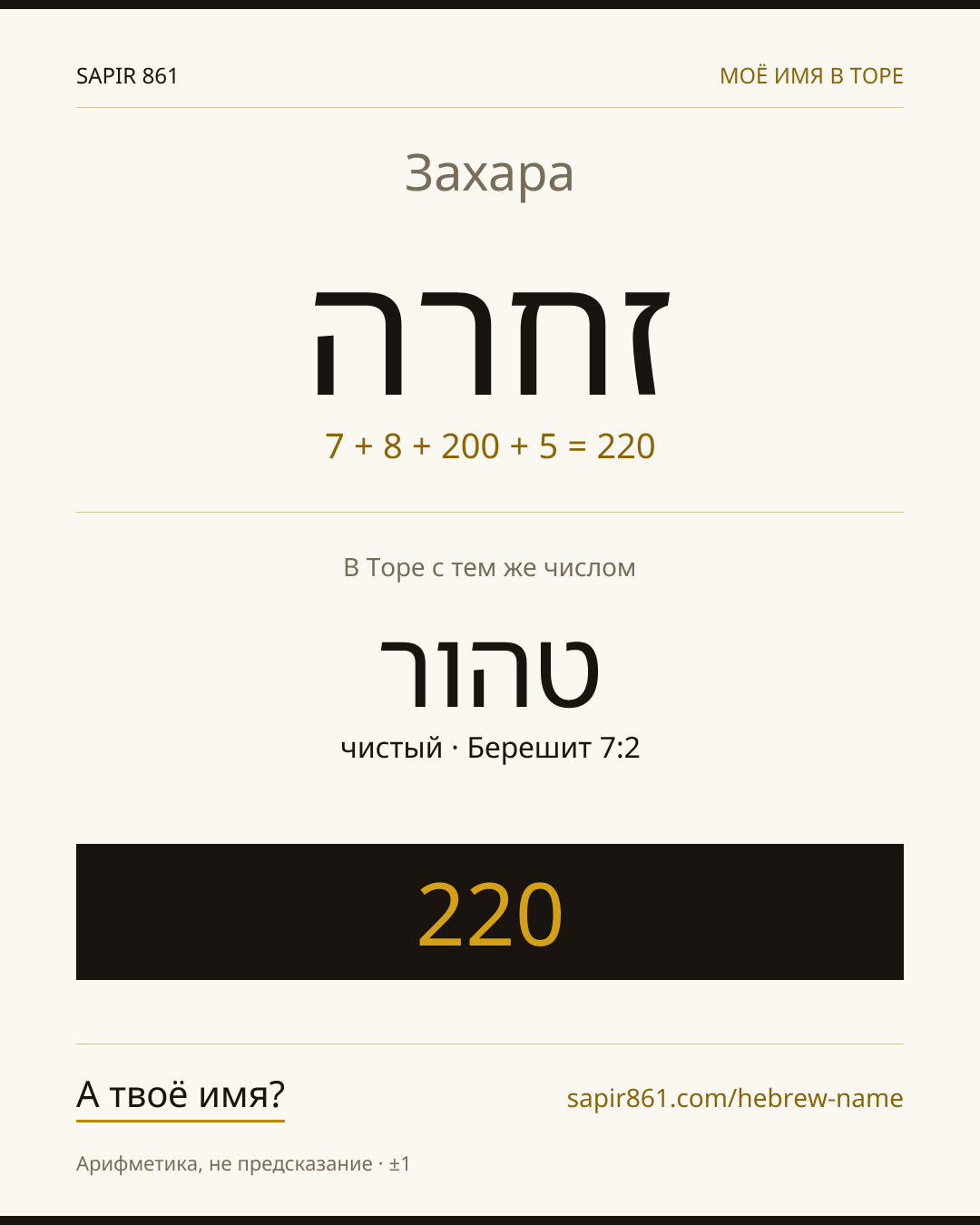 Захара — זהרה