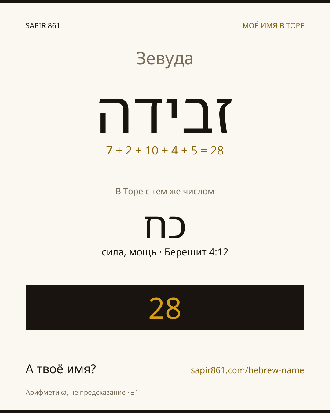 Зевуда — זבידה