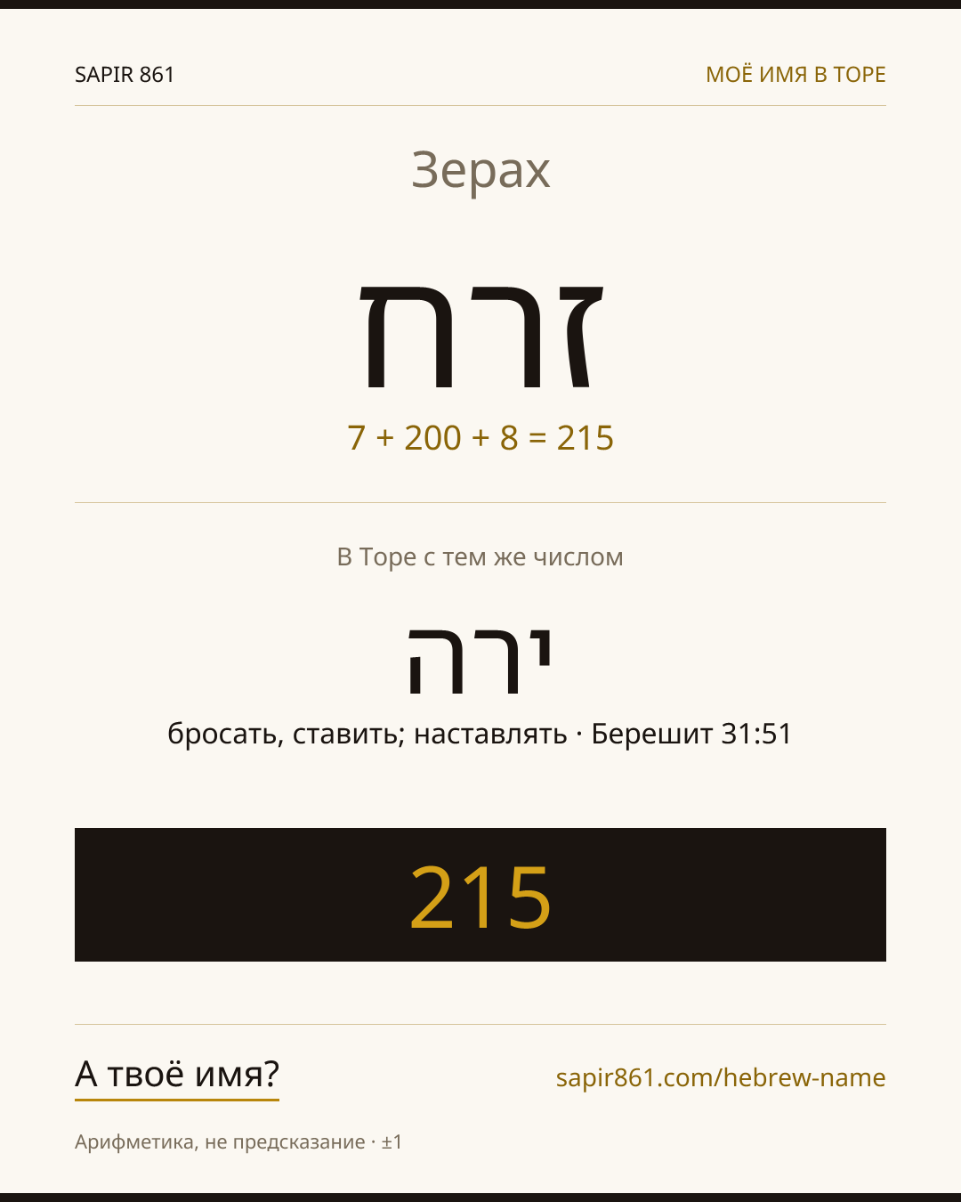 Зерах — זרח